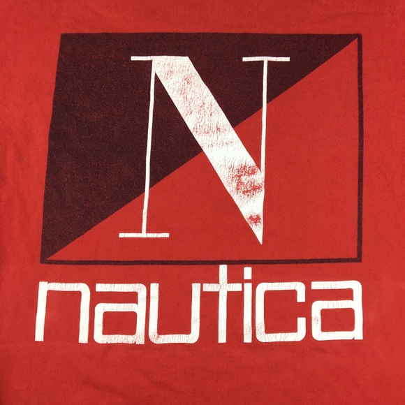 Vintage Nautica Double Sided Graphic L/S Shirt - Picture 3 of 6